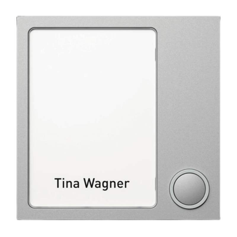 Ritto 1875120 Portier Außenstationsmodul – Tastenmodul 1-fach, silber