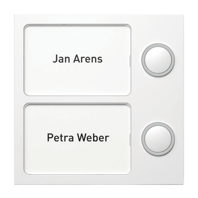 Ritto 1875270 Portier Außenstationsmodul – Tastenmodul 2-fach, weiß