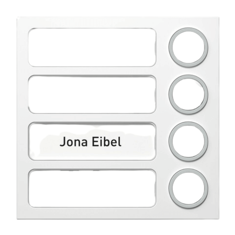 Ritto 1875470 Portier Außenstationsmodul – Tastenmodul 4-fach, silber