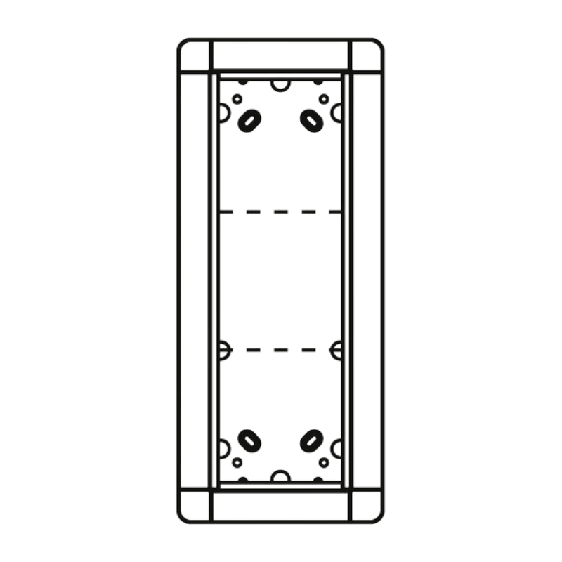 Ritto 1881320 Unterputzrahmen – 3 Modulplätze, silber