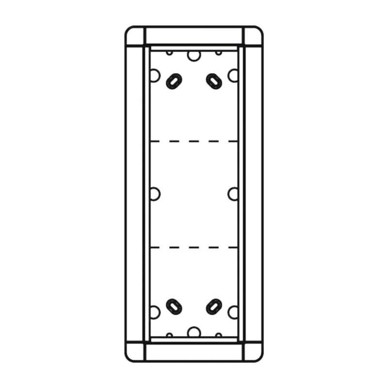 Ritto 1883370 Aufputzrahmen – 3 Modulplätze, weiß