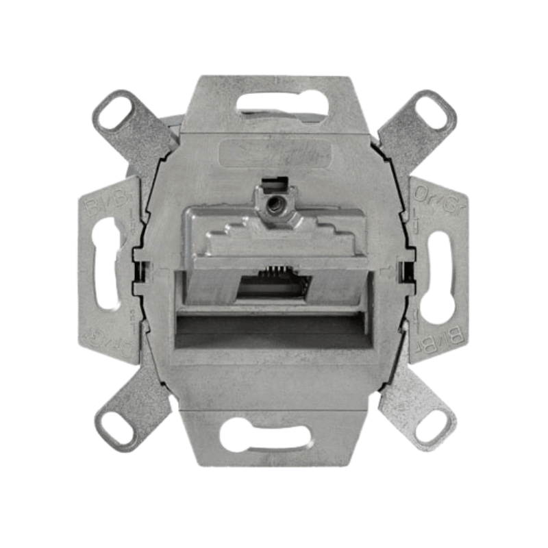 Rutenbeck Anschlussdose 136104030 – Cat.6A, geschirmt, 1-fach, Tragring