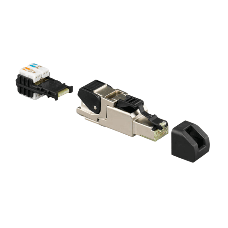 Rutenbeck 13900320 Universalstecker – Cat.6A ISO, RJ45, geschirmt, feldkonfektionierbar