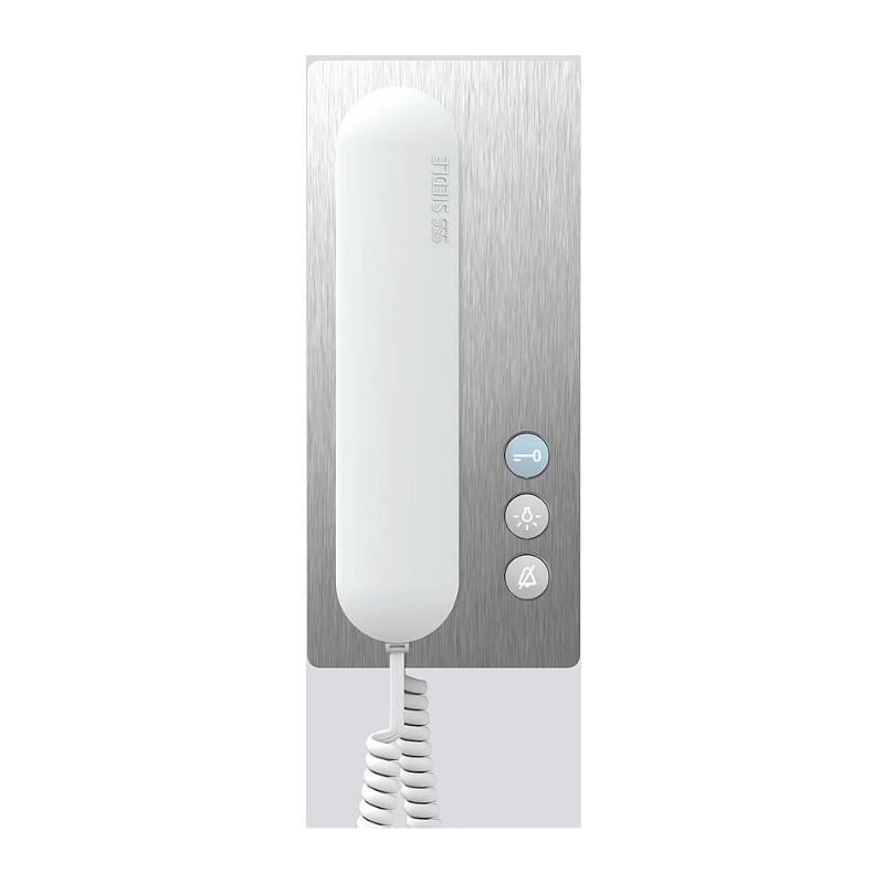 SIEDLE Bus-Telefon BTS 850-02 E/W – In-Home-Bus, Standard, edelstahl/weiß