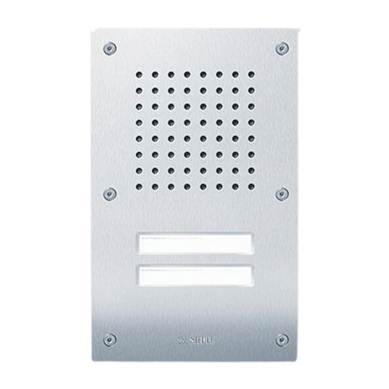 Siedle Türstation CL 111-2 B-02 – Classic, 2 Ruftasten, In-Home-Bus, edelstahl gebürstet