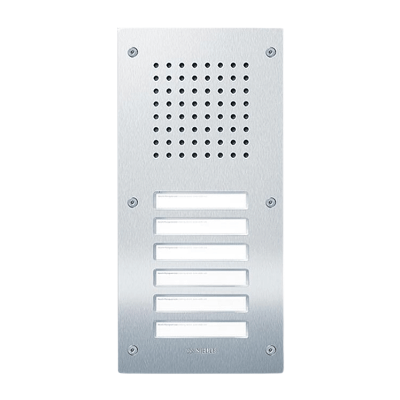 Siedle CL 111-6 B-02 Türstation Audio Classic – 6 Ruftasten, In-Home-Bus, edelstahl gebürstet