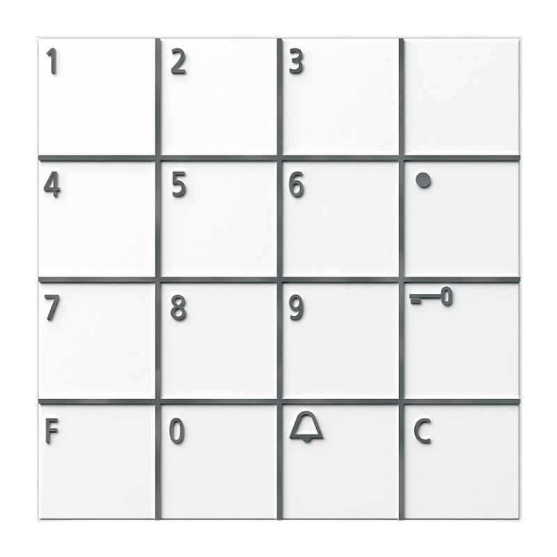 Siedle Codeschloss-Modul COM 611-02 – weiß