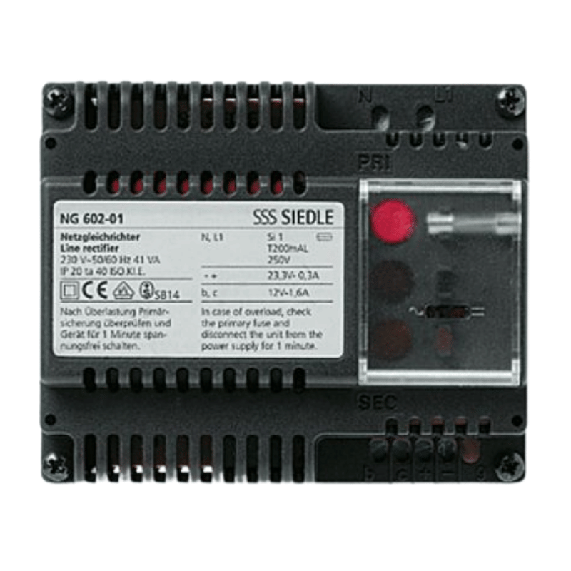 Siedle Netzgerät NG602-01 – REG, 1+n, inkl. LEDs, 230 V AC, 6TE