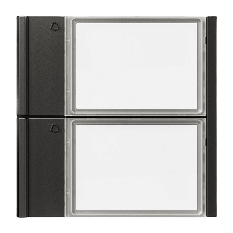 Siedle Ruftasten TM 700-2-0 – Vario, 2 Ruftasten, dunkelgrau glimmer