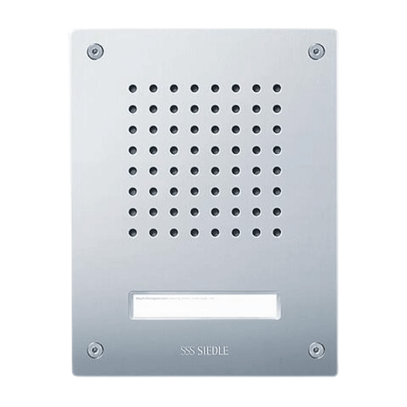 Siedle CL 111-1 B-02 Türstation Audio Classic – In-Home-Bus, 1 Ruftaste, Lautsprecher, edelstahl gebürstet