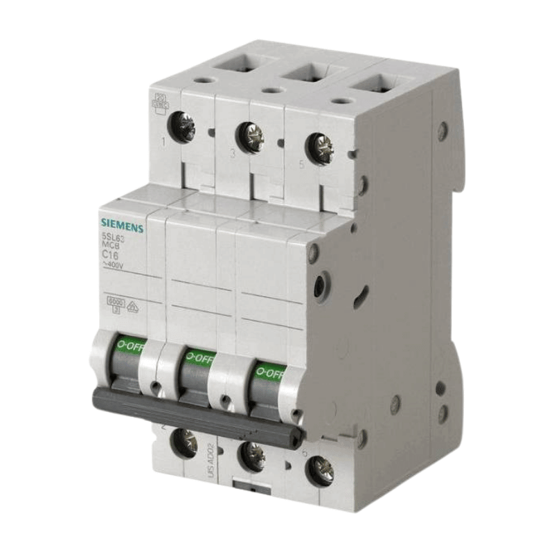 Siemens 5SL6316-7 Sicherungsautomat – Typ C, 3-polig, C16A