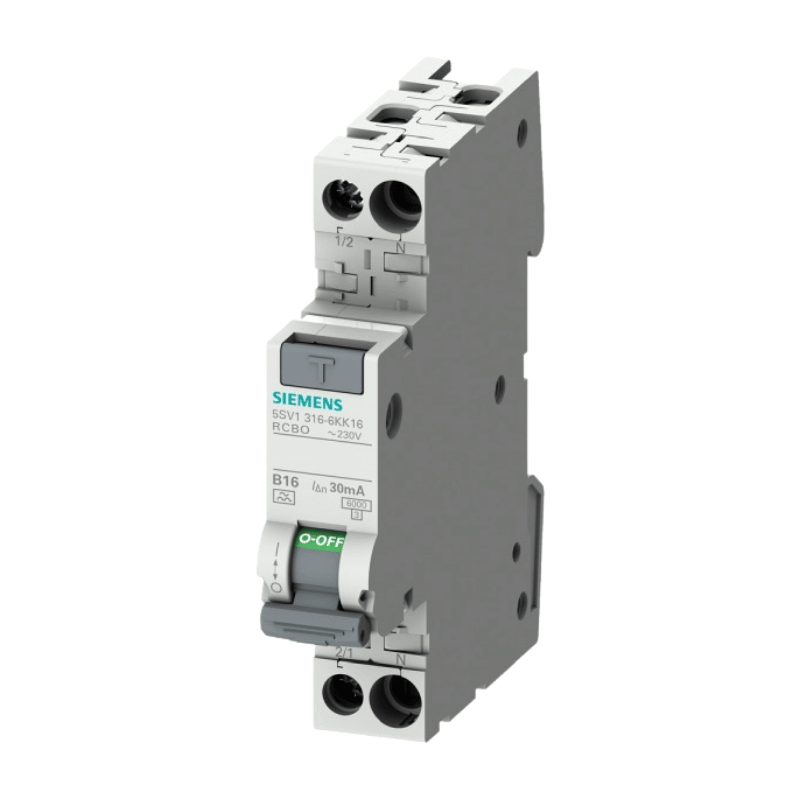 Siemens 5SV1316-6KK13 FI/LS-Schalter – Typ A, B-Char., B13, 6kA, 30mA