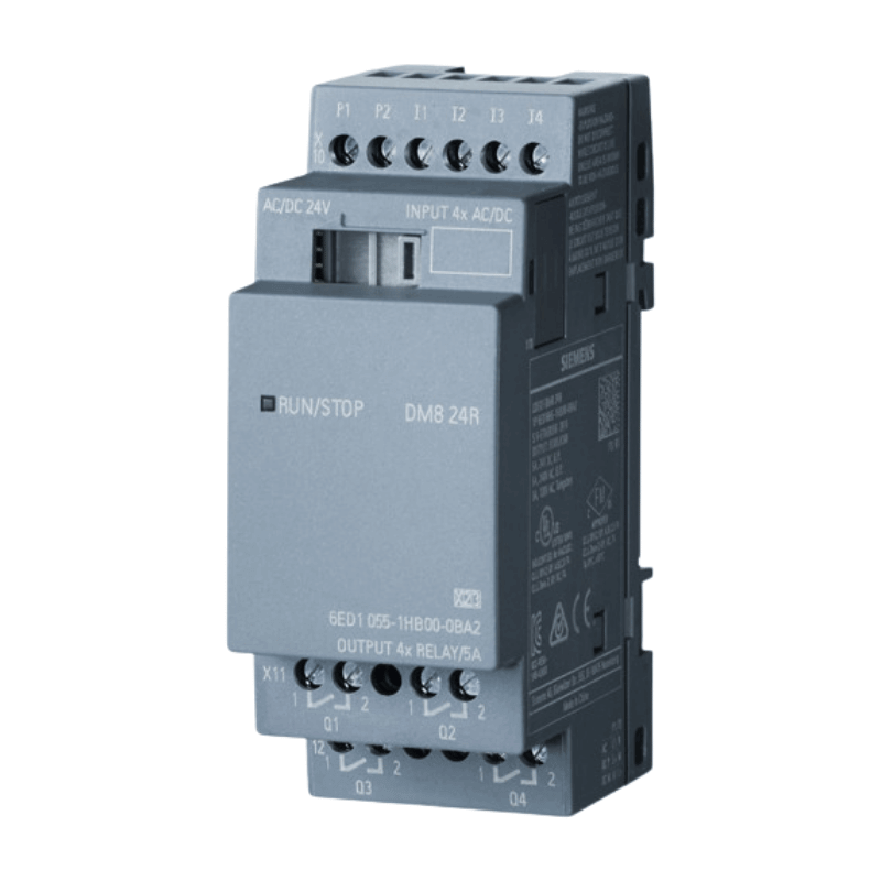 Siemens 6ED1055-1HB00-0BA2 LOGO! Erweiterungsmodul – 24 V, 4DE/4DA, Relais