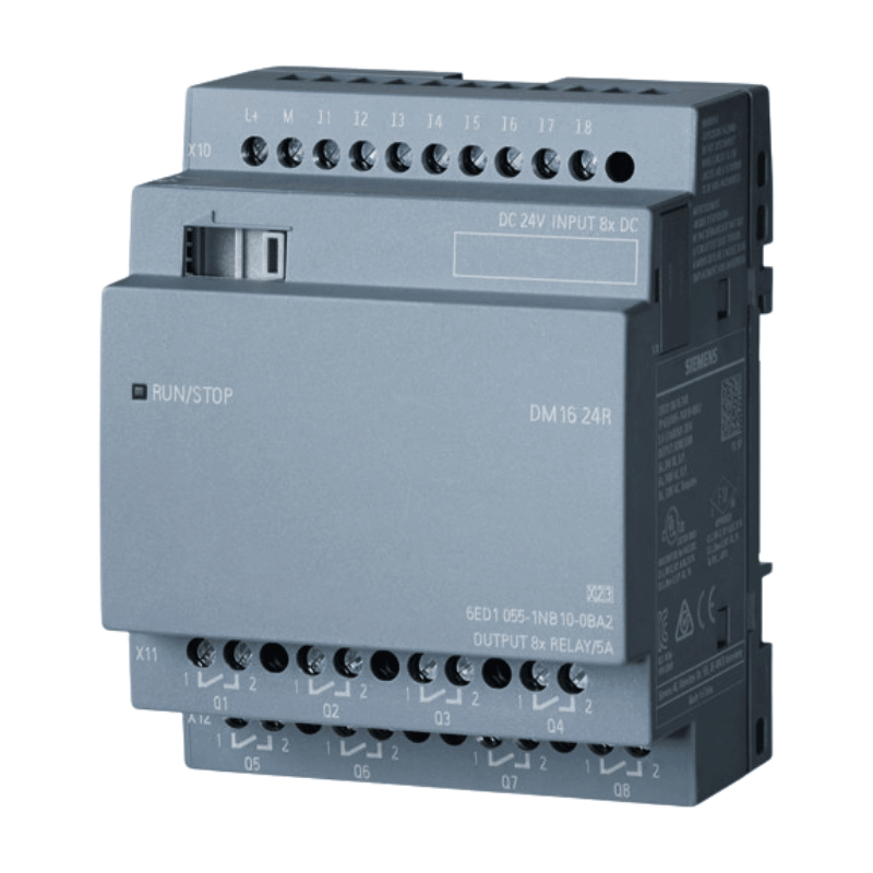 Siemens 6ED1055-1NB10-0BA2 LOGO! Erweiterungsmodul – 24 V, 8DE/8DA, Relais