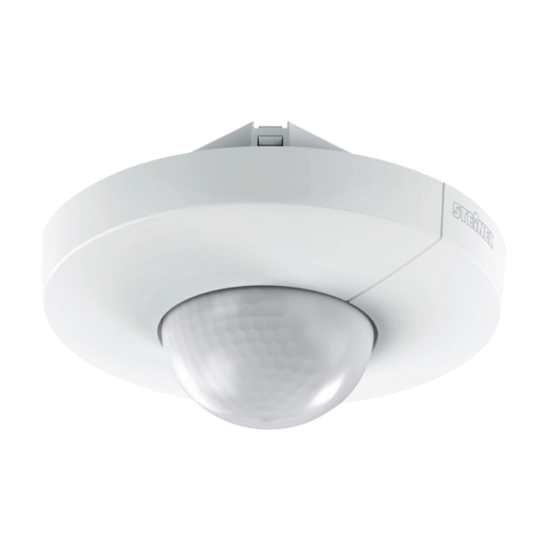 Steinel 033811 Bewegungsmelder IS 345 COM1 – Passiv IR, UP, rund, IP20, 360°, 23x6 m, weiß