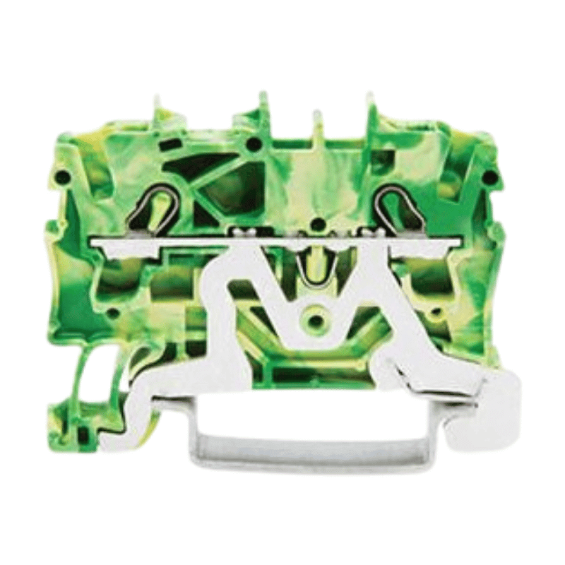 Wago 2002-1207 Schutzleiterklemme – 2-Leiter, 2,5mm², Ex e II, grün-gelb