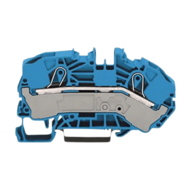 Wago 2016-7604 Verteilereinspeiseklemme – 2-Leiter, 16mm², Beschriftung, blau