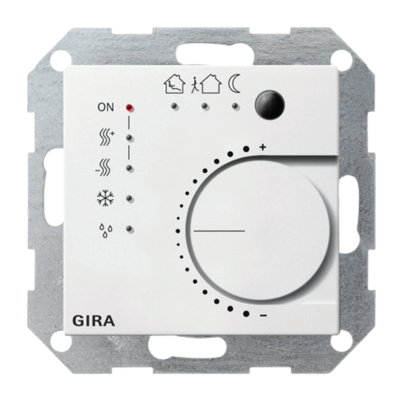 Gira KNX-Stetigregler 210003 – System 55, 4-fach, Tasterschnittstelle, reinweiß glänzend