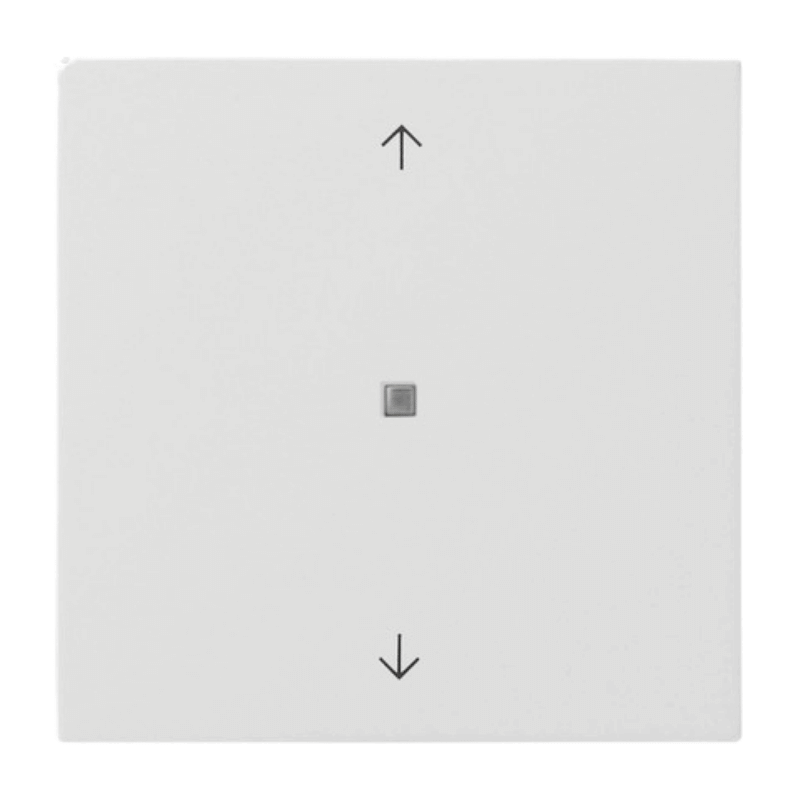Gira KNX-Tastsensor 5172112 – Flächenschalter, 1-fach, Pfeile, reinweiß glänzend