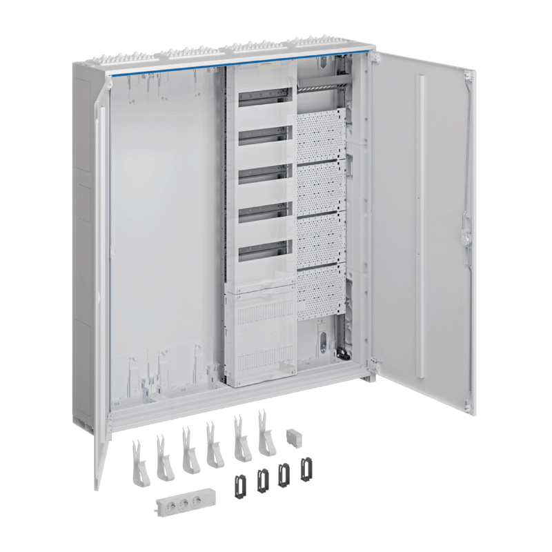 Hager Multimediaschrank ZB34NW1APZ2 – 1100x1050 mm, universZ, VF-5rh/APZ, 4 feldig
