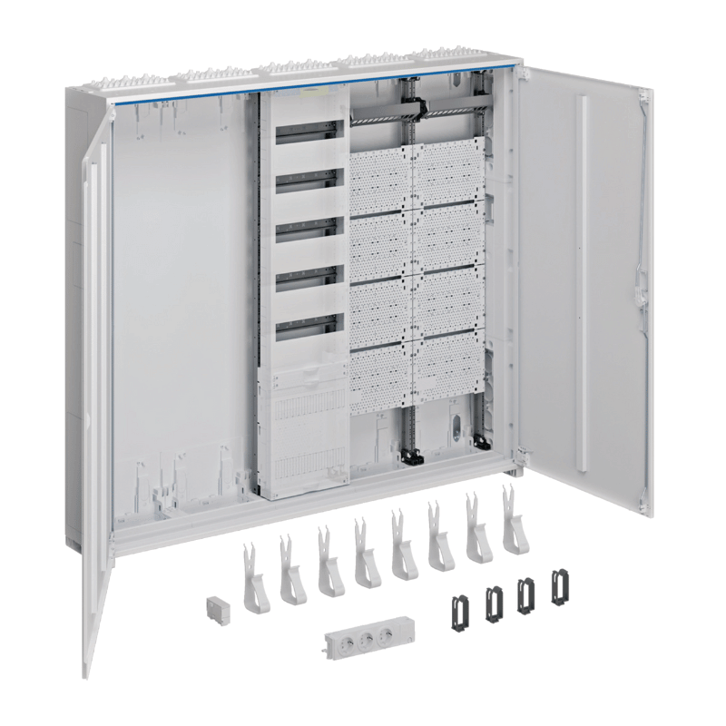 Hager Multimediaschrank ZB35APZ2  – 1300x1300 mm, universZ, IP44, VF-5rh/APZ, 5-feldig