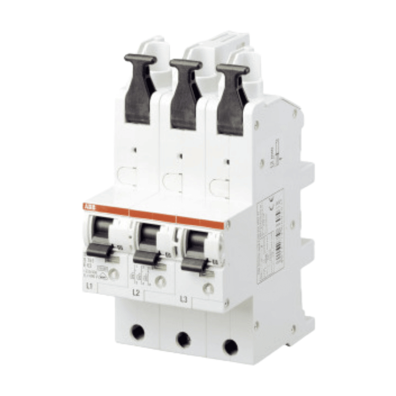 ABB S751/3-E50 Haupt-LS-Schalter – SHU, E-Char., 25kA, 50A, 3x 1-polig