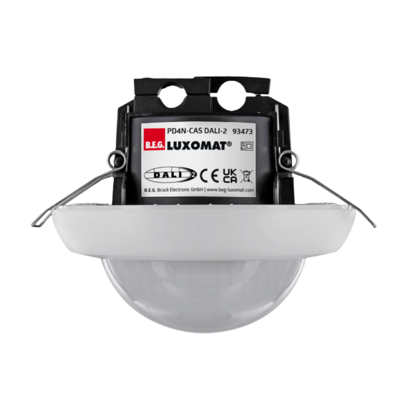 B.E.G. 93473 LUXOMAT DALI-2 Präsenzmelder PD4N – Deckeneinbau, Casambi, weiß matt