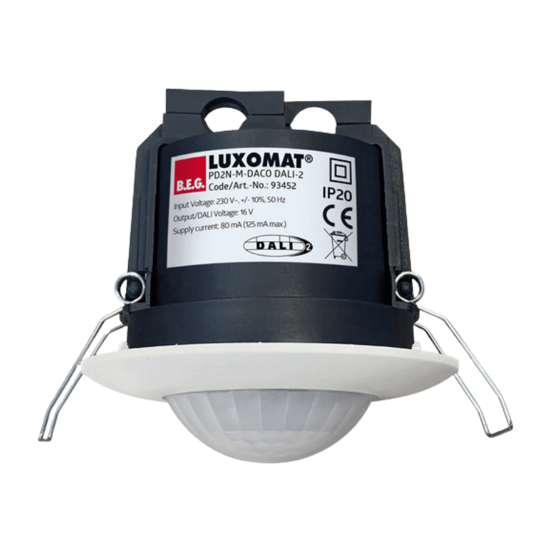 B.E.G. PD2N-M-DACODALI-2 DALI-Deckenpräsenzmelder PD2N – Standard, weiß matt