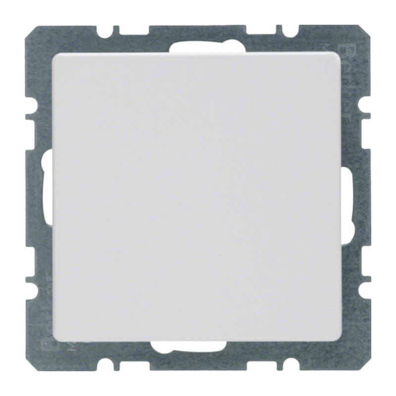 Berker 10096089 Blindabdeckung – Q.1/Q.3, mit Zentralstück, polarweiß samt