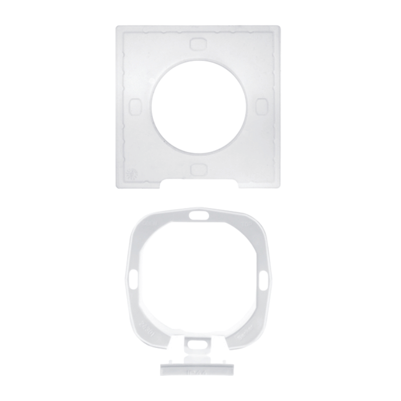 Berker 10108901 Dichtungsset IP44 mit Flansch – S.1, 1-fach, passend zu Rahmen / Steckdosen / Abdeckungen