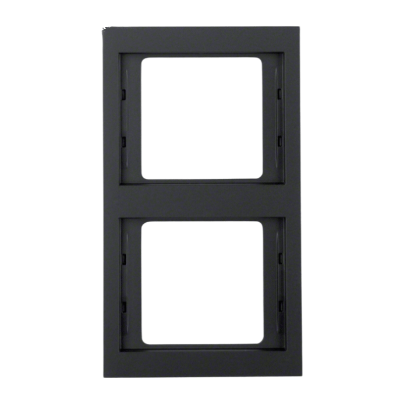 Berker 13237006 Rahmen – K.1, 2-fach, senkrecht, anthrazit matt lackiert