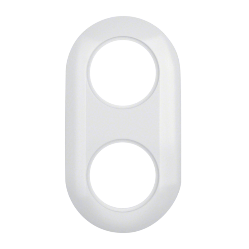 Berker 138129 Rahmen – Serie 1930, 2-fach, polarweiß glänzend