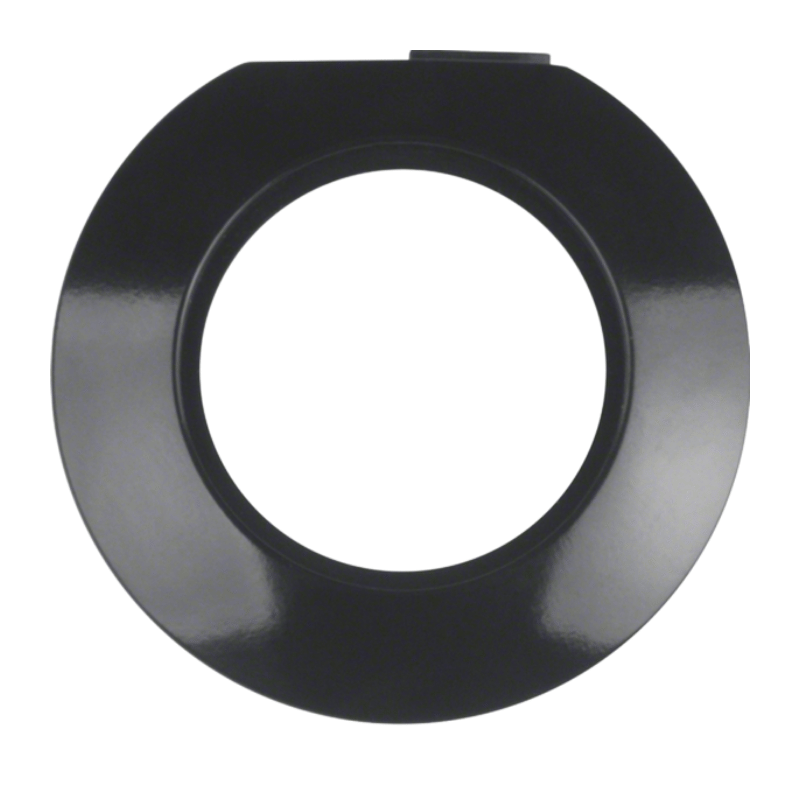 Berker 138141 Endrahmen – Serie 1930, 1-fach, schwarz glänzend