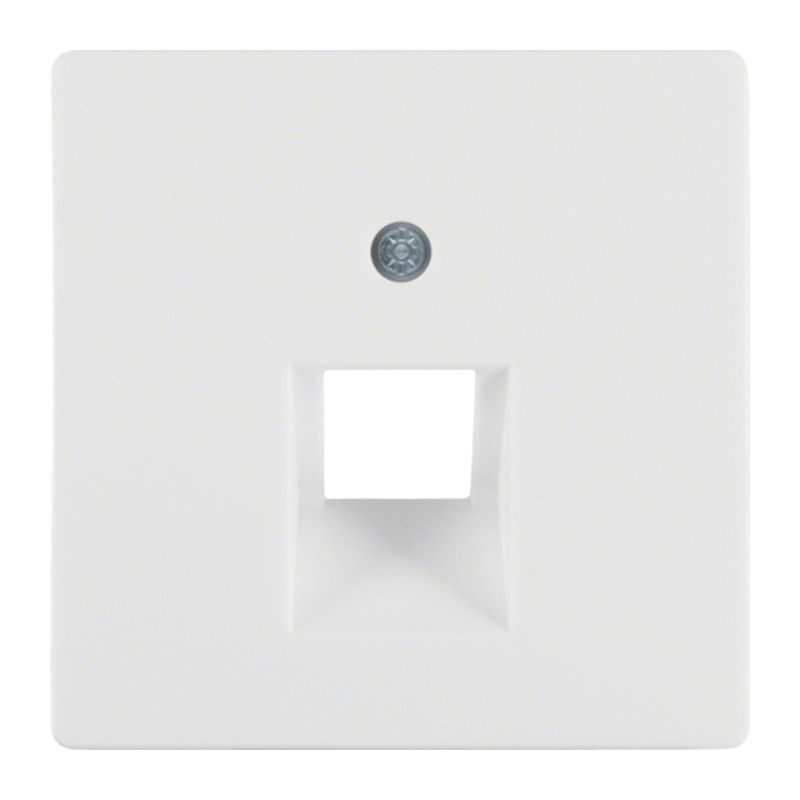 Berker 14076089 Netzwerkabdeckung – Q.1/Q.3, UAE, polarweiß samt