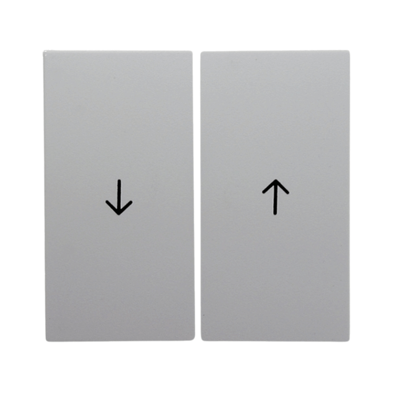Berker 16251909 Jalousie Wippe – S.1/B.3/B.7, 2-fach, Pfeilsymbol, polarweiß matt