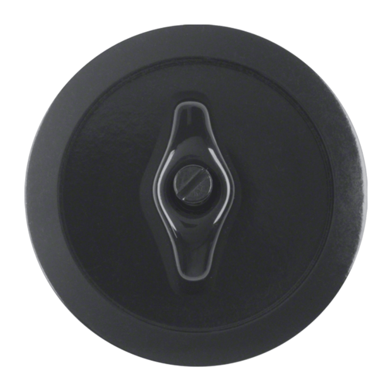 Berker 164701 Zentralstück – Serie 1930, mit Knebel, schwarz glänzend