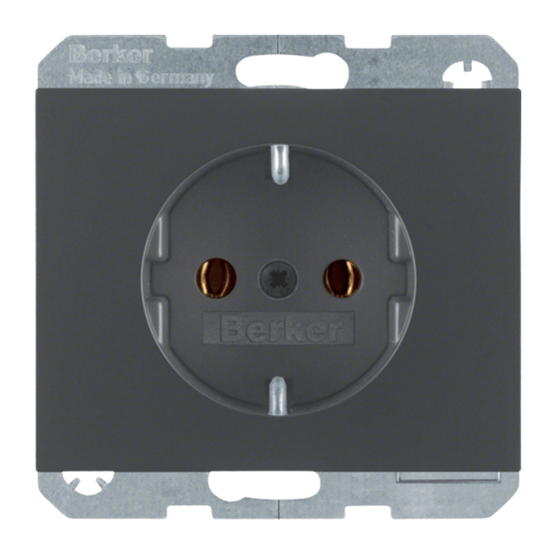 Berker 41157006 Schuko-Steckdose – K.1, anthrazit matt