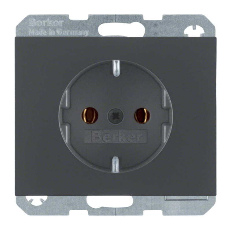 Berker 47157006 Schuko-Steckdose – K.1, anthrazit matt