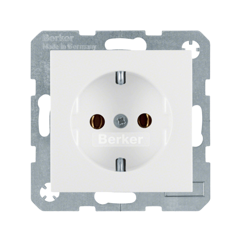 Berker 47431909 Schuko-Steckdose – S.1/B.3/B.7, polarweiß matt