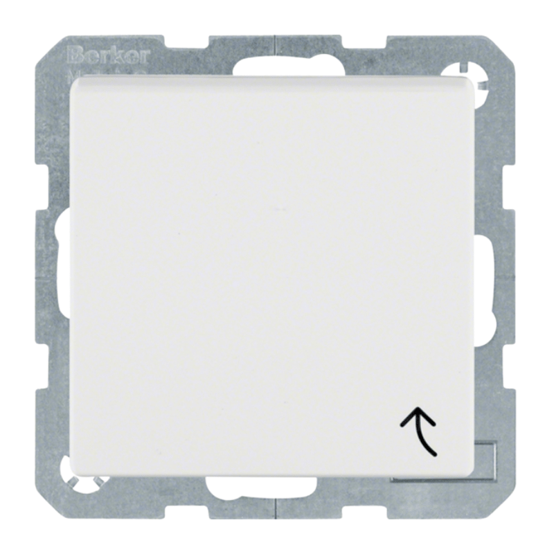 Berker 47511909 Schuko-Steckdose – S.1/B.3/B.7, mit Klappdeckel, polarweiß matt