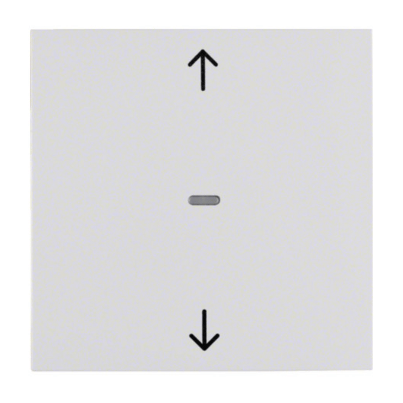 Berker 85245289 KNX-RF-Jalousie-Taste quicklink – S.1/B.3/B.7, Pfeile, polarweiß glänzend