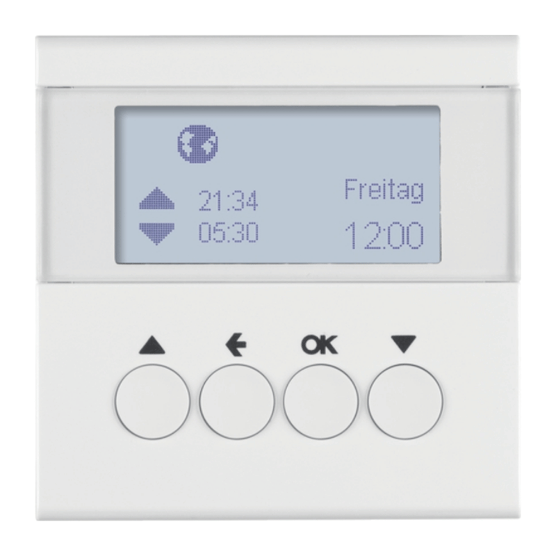 Berker 85741189 Jalousie-Schaltuhr – S.1/B.3/B.7, polarweiß glänzend
