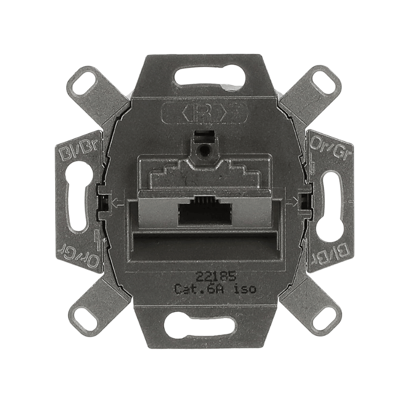 Busch-Jaeger 0218/11-101 Netzwerkdose – 1-fach, Cat.6a, RJ45