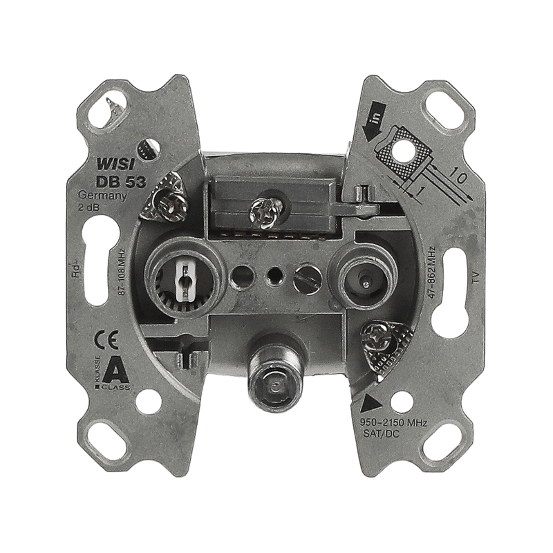 Busch-Jaeger 0232-101 Antennendose – 3-fach, Stich, SAT, 2 dB