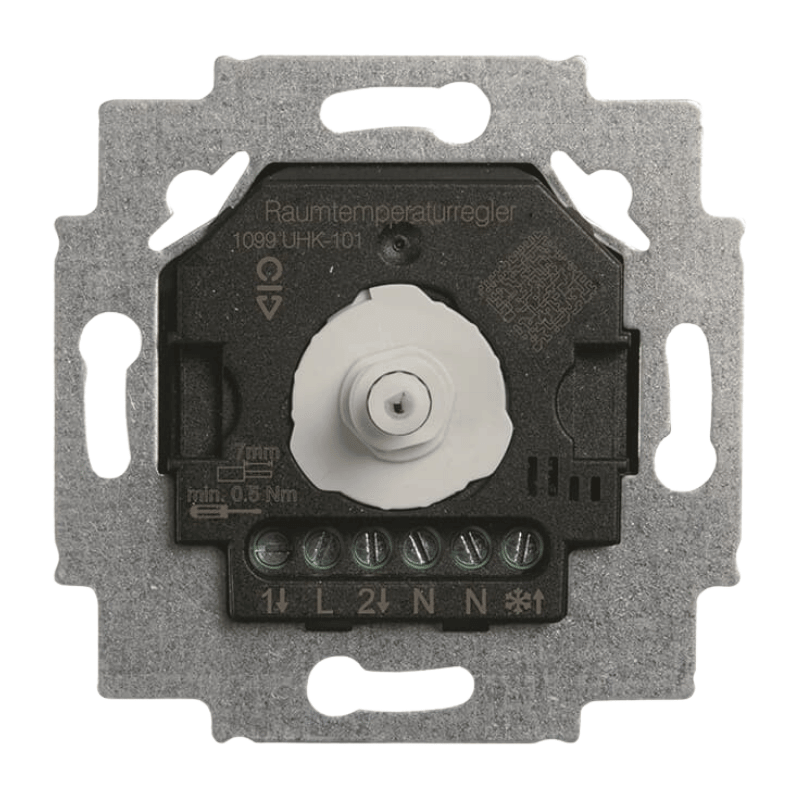 Busch-Jaeger 1099UHK-101 Raumtemperaturregler – 2 Schließer, 230 V, Heizen/Kühlen