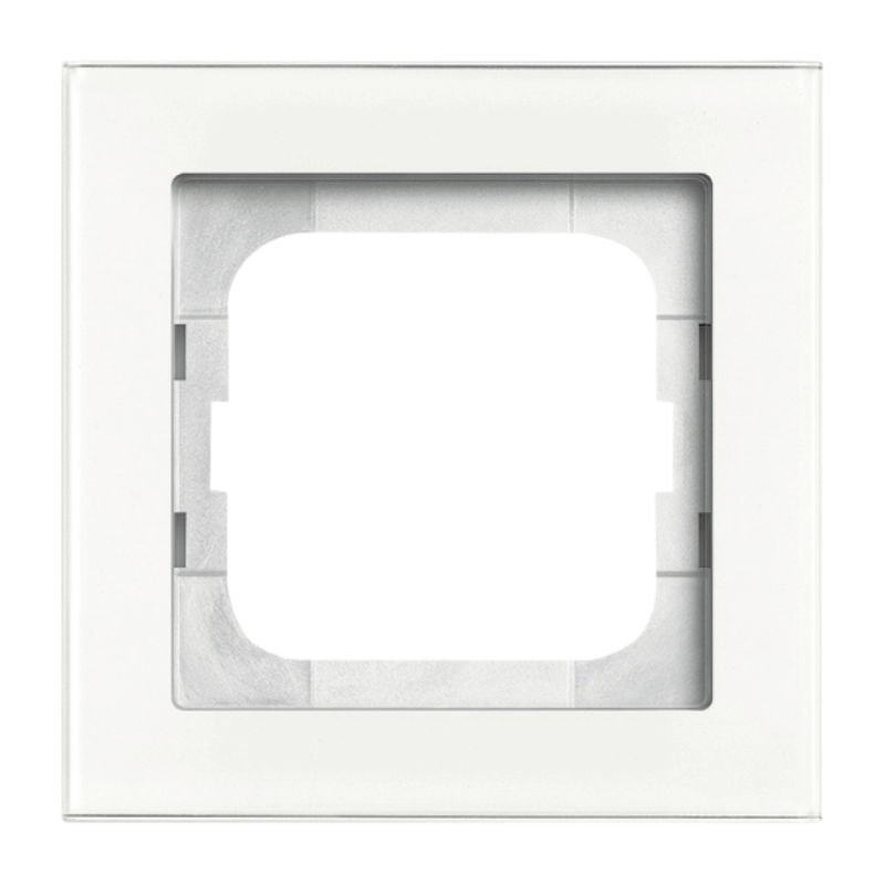 Busch-Jaeger 1721-280 Rahmen – 1-fach, Glas, weiß