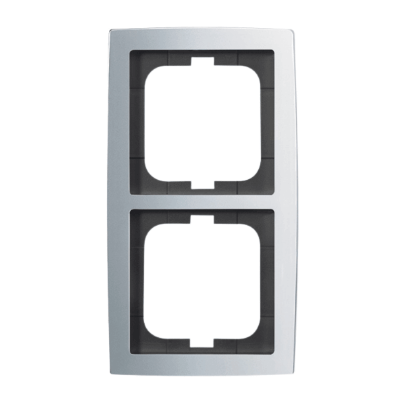 Busch-Jaeger 1722-80 Rahmen – Solo, 2-fach, chrom matt