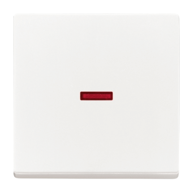 Busch-Jaeger 1789-84 Kontrollwippe – Future, 1-fach, großes Fenster, rot, studioweiß