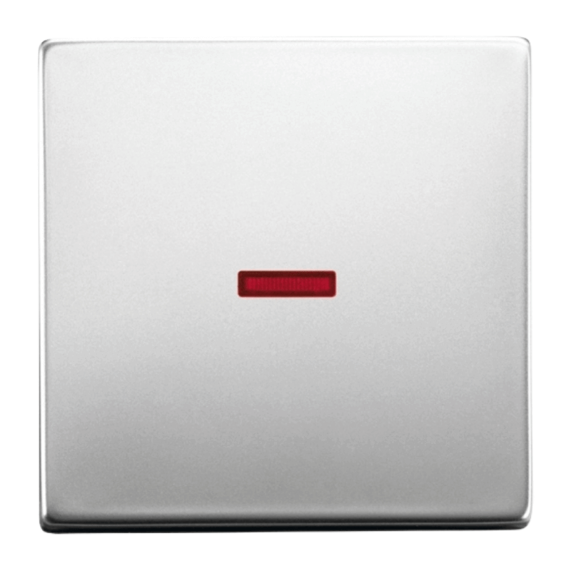 Busch-Jaeger 1789-866 Kontrollwippe – Future, 1-fach, großes Fenster, rot, edelstahl