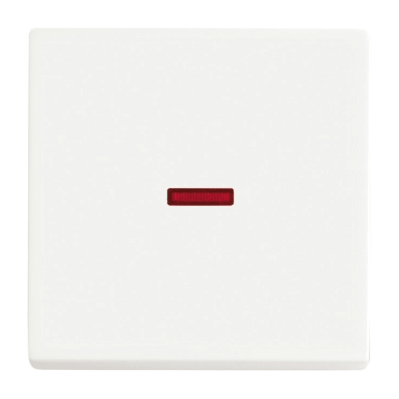 Busch-Jaeger 1789-884 Kontrollwippe – Future, 1-fach, großes Fenster, rot, studioweiß matt